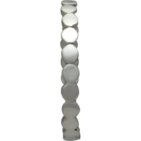 Sterling Silver Stacking Ring - Dot Pattern side view