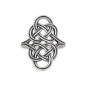 Nina Designs Sterling Silver Double Coin Knot Ring