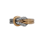 Mixed Metal Reef Knot Ring