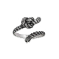 Nina Designs Sterling Silver Adjustable Rope Knot Ring