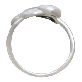 Mixed Metal Five Hearts Adjustable Ring Top View