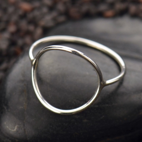 Sterling Silver Open Circle Ring
