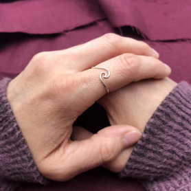 Sterling Silver Wave Ring