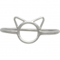 Sterling Silver Small Cat Ring