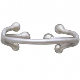 Sterling Silver Adjustable Ring with Large Granulations