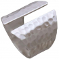 Sterling Silver Adjustable Hammered Shield Ring