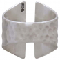 Sterling Silver Adjustable Hammered Shield Ring