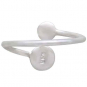 Sterling Silver Adjustable Pearl Ring