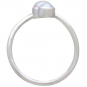 Sterling Silver Adjustable Pearl Ring