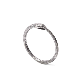 Sterling Silver - Ouroboros Snake Ring