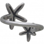 Sterling Silver Adjustable Starfish Ring