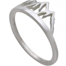 Sterling Silver Mountain Ring