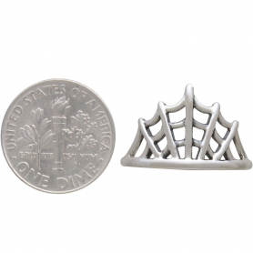 Sterling Silver Spider Web