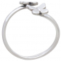 Sterling Silver Butterfly and Flower Adjustable Ring