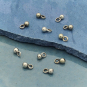 Sterling Silver Tiny Round Dangle Charm 4x2mm