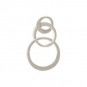 Sterling Silver Three Circles of Life Link 10x19mm