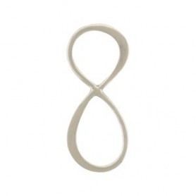 Jewelry Supplies - Medium Infinity Charm Silver Links 8x19mm