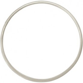 Sterling Silver Half Hammered Circle Jewelry Link 36mm