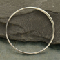 Sterling Silver Half Hammered Circle Jewelry Link 36mm