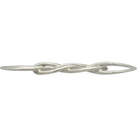 Sterling Silver Intertwined Infinity Link 8x26mm