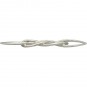 Sterling Silver Intertwined Infinity Link 8x26mm