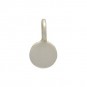 Sterling Silver Tiny Flat Circle Dangle Charm 7x4mm