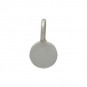 Sterling Silver Tiny Flat Circle Dangle Charm 7x4mm
