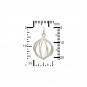 Sterling Silver Lantern Cage Pendant 22x13mm