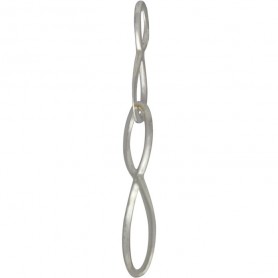 Silver Big and Little Infinity Pendant Festoon 8x30mm