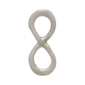 Sterling Silver Infinity Charm Link 10x4mm