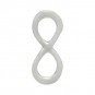 Sterling Silver Infinity Charm Link 10x4mm