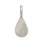 Sterling Silver Tiny Teardrop Dangle Charm 9x4mm