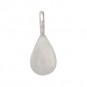 Sterling Silver Tiny Teardrop Dangle Charm 9x4mm