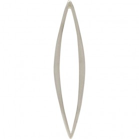 Sterling Silver Medium Skinny Marquis Link 30x6mm