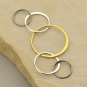 Mixed Metal Five Circles of Life Link 57x19mm