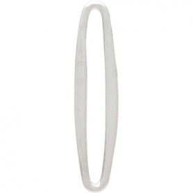 Sterling Silver Small Skinny Oval Link 20x4mm