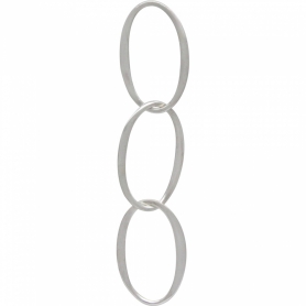 Sterling Silver Oval Link Chain Segment 47x10mm