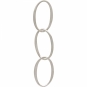 Sterling Silver Oval Link Chain Segment 47x10mm
