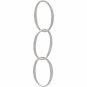 Sterling Silver Oval Link Chain Segment 47x10mm