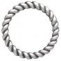 Small Sterling Silver Twisted Wire Circle Link 12x12mm