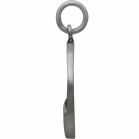 Sterling Silver Mountain Charm with Bronze Crescent 21x15mm