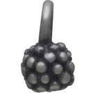 Sterling Silver Ball Dangle Charm with Granulation 8x3mm