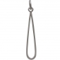 Sterling Silver Skinny Teardrop Link 32x5mm
