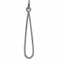 Sterling Silver Skinny Teardrop Link 32x5mm