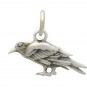 Sterling Silver Raven Charm 13x15mm