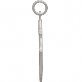 Sterling Silver Stacked Triangle Pendant 26x16mm