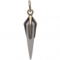 Sterling Silver Spike Charm with Bronze Claw Cap