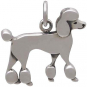 Sterling Silver Poodle Dog Charm