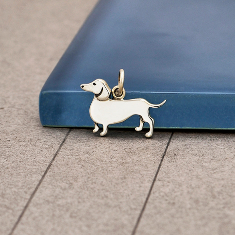Sterling Silver Dachshund Dog Charm