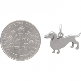 Sterling Silver Dachshund Dog Charm